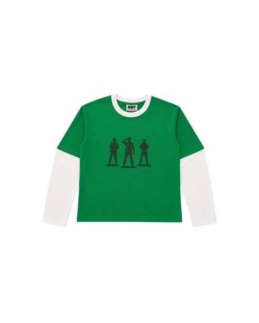 Soldier Green Double Layer Tee