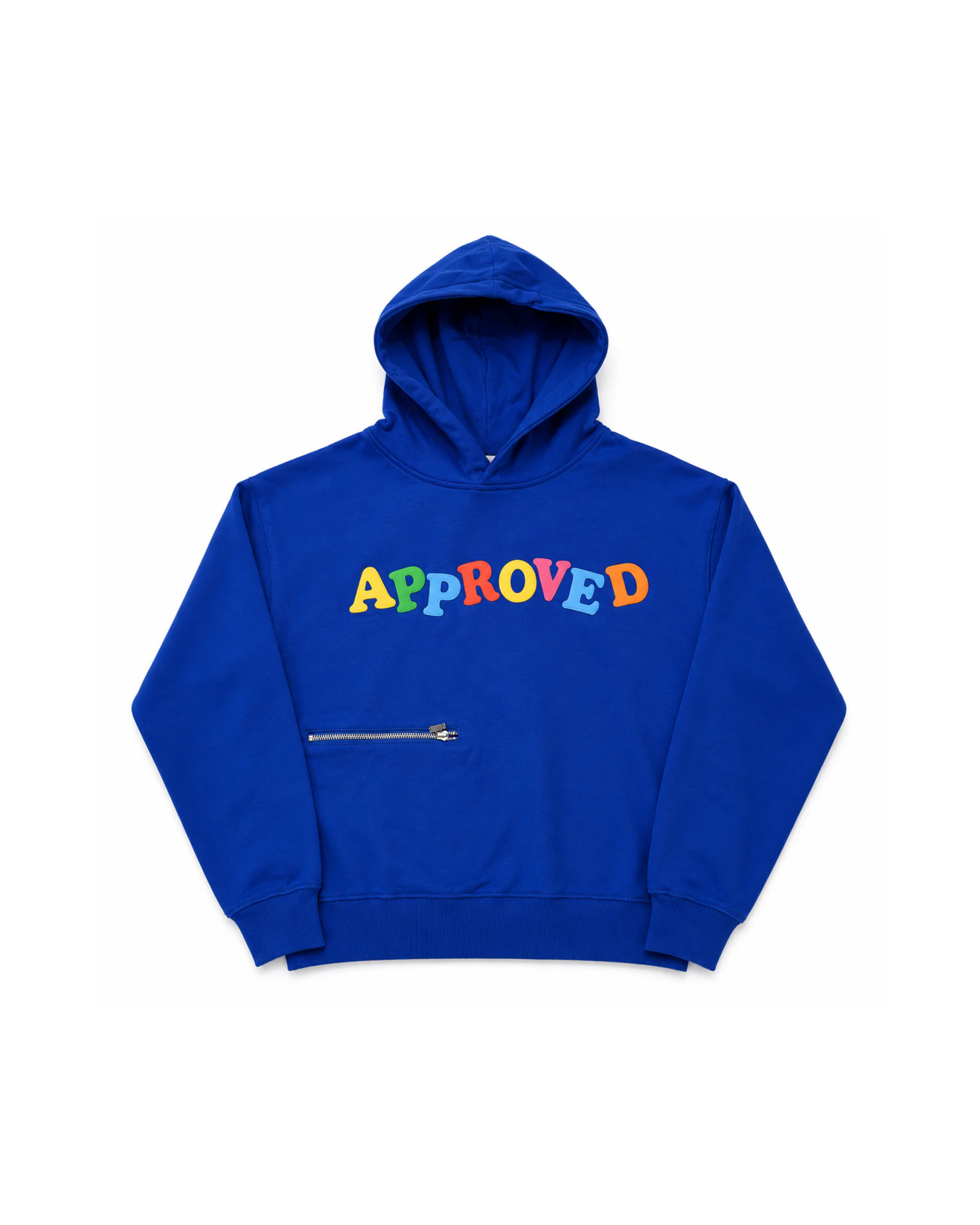 Blue Letter Boxy Hoodie