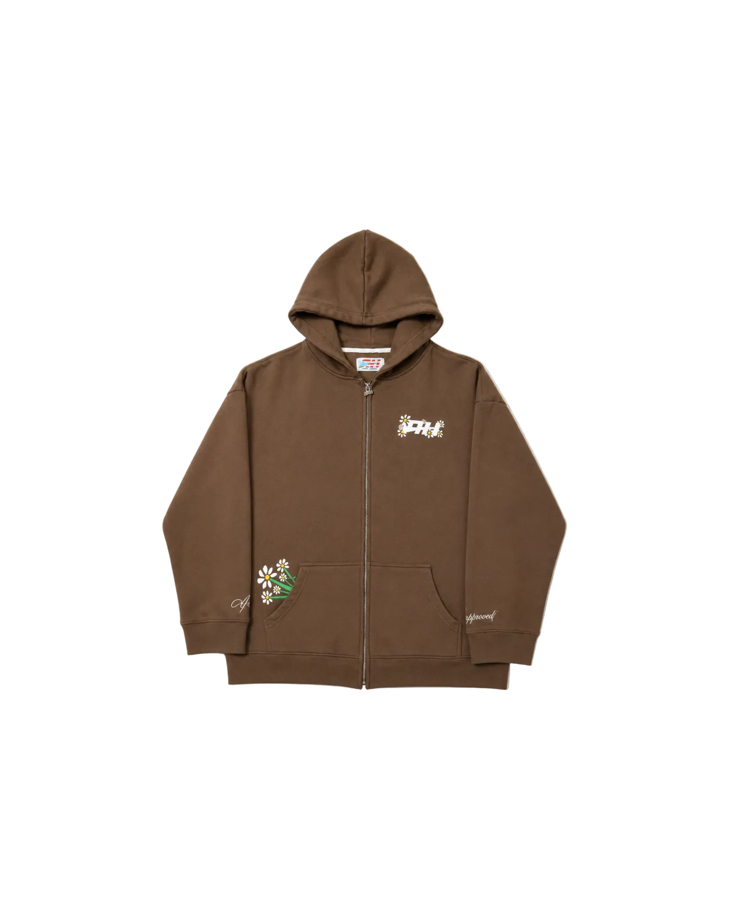 Margarita Brown Zip Hoodie